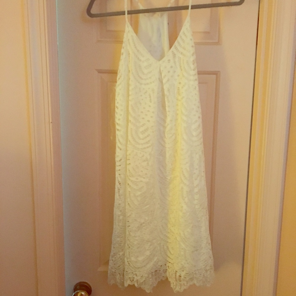 Lace white dress